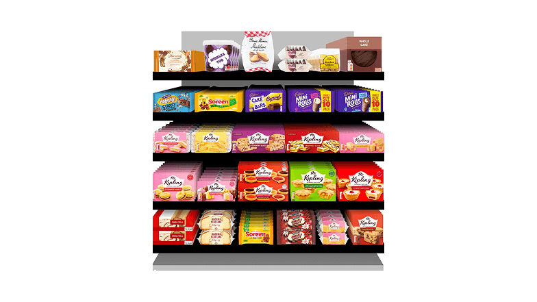 Cake product Planogram